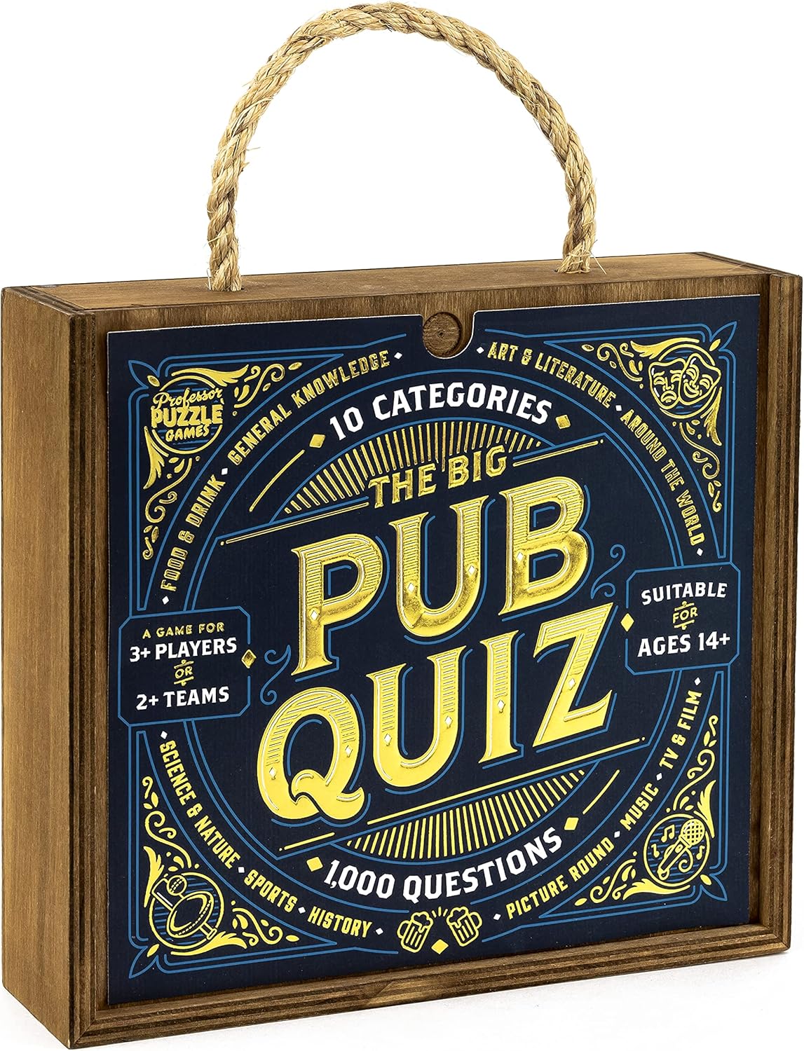 Professor PUZZLE The Big Pub Quiz The 1000 question ultimate quiz game with all 10 classic categories. Updated 2021!