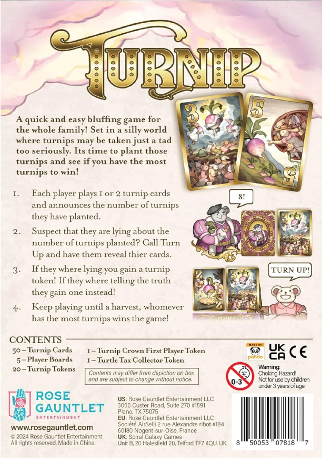 Turnip - Bluffing Strategy Gardening Card Game, Competitive Family Board Game, Ages 10+, 3-5 Players, 15 Minutes