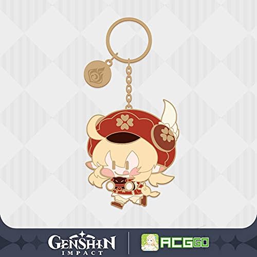 Genajin Character Metal Key Ring Clay