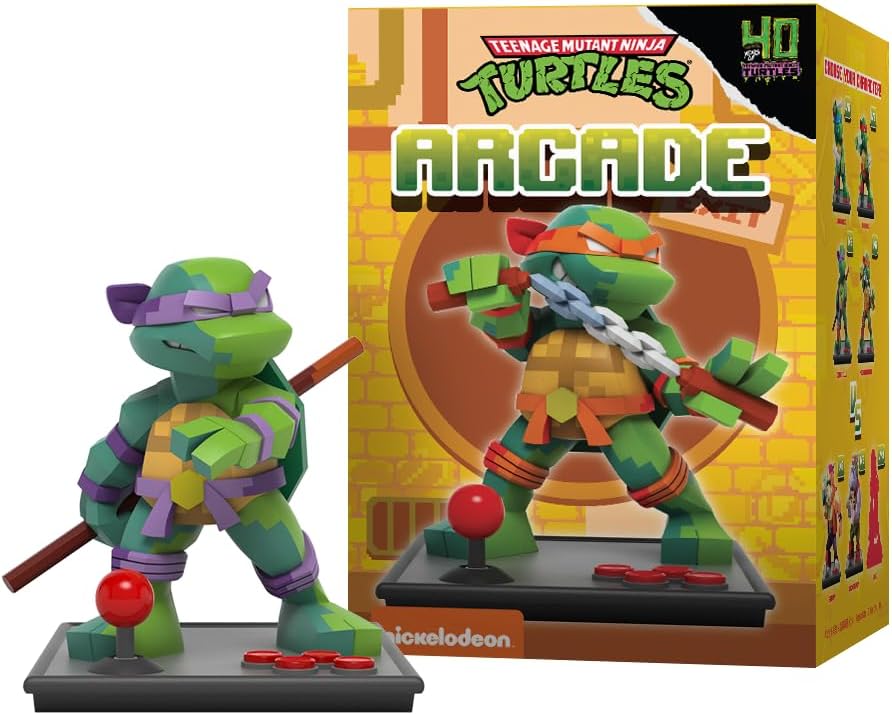 Mighty Jaxx Arcade: Teenage Mutant Ninja Turtles | Blind Box Toy Collectible Figurines | One Pack - Contains One Random Figure