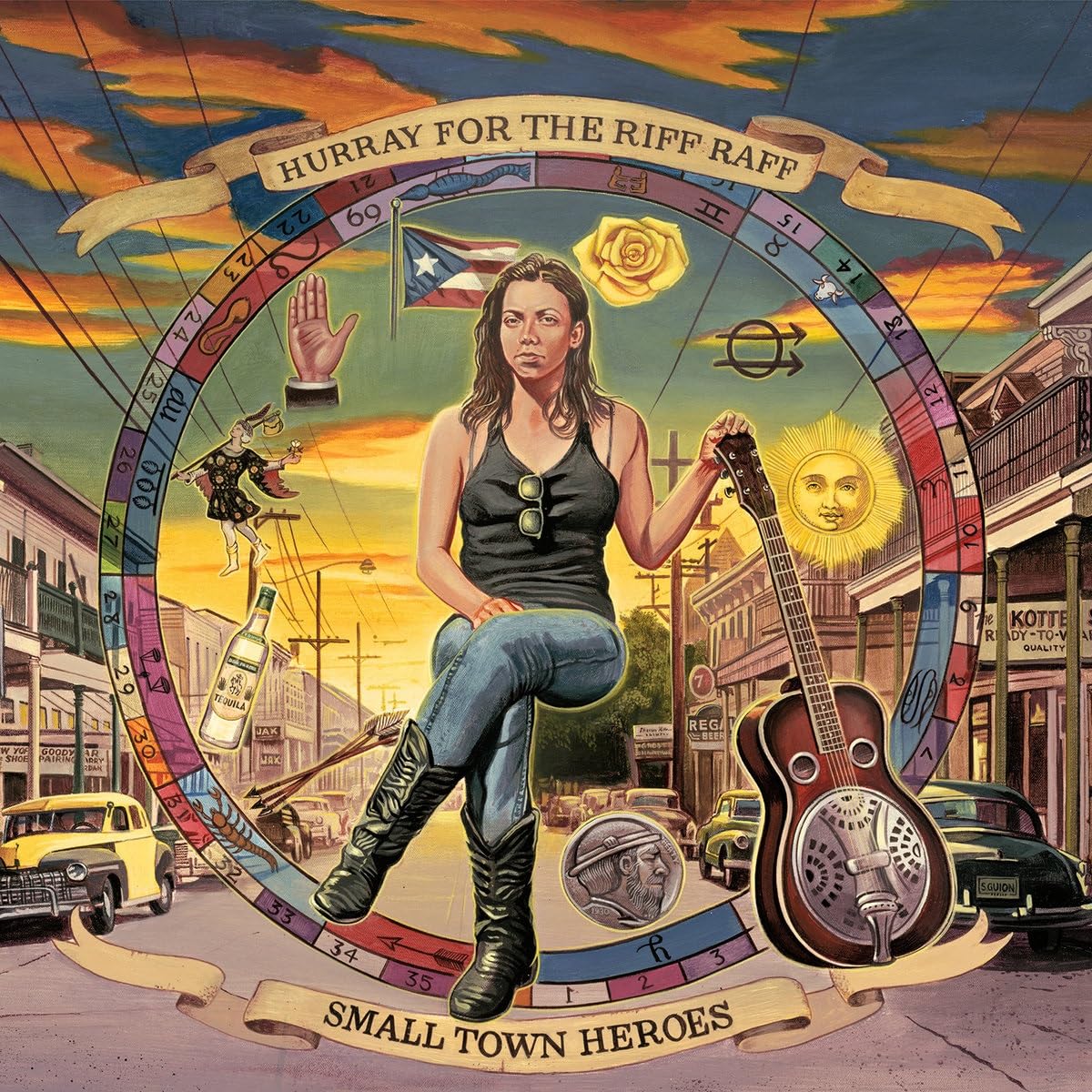 Small Town Heroes Pink Acid Wash