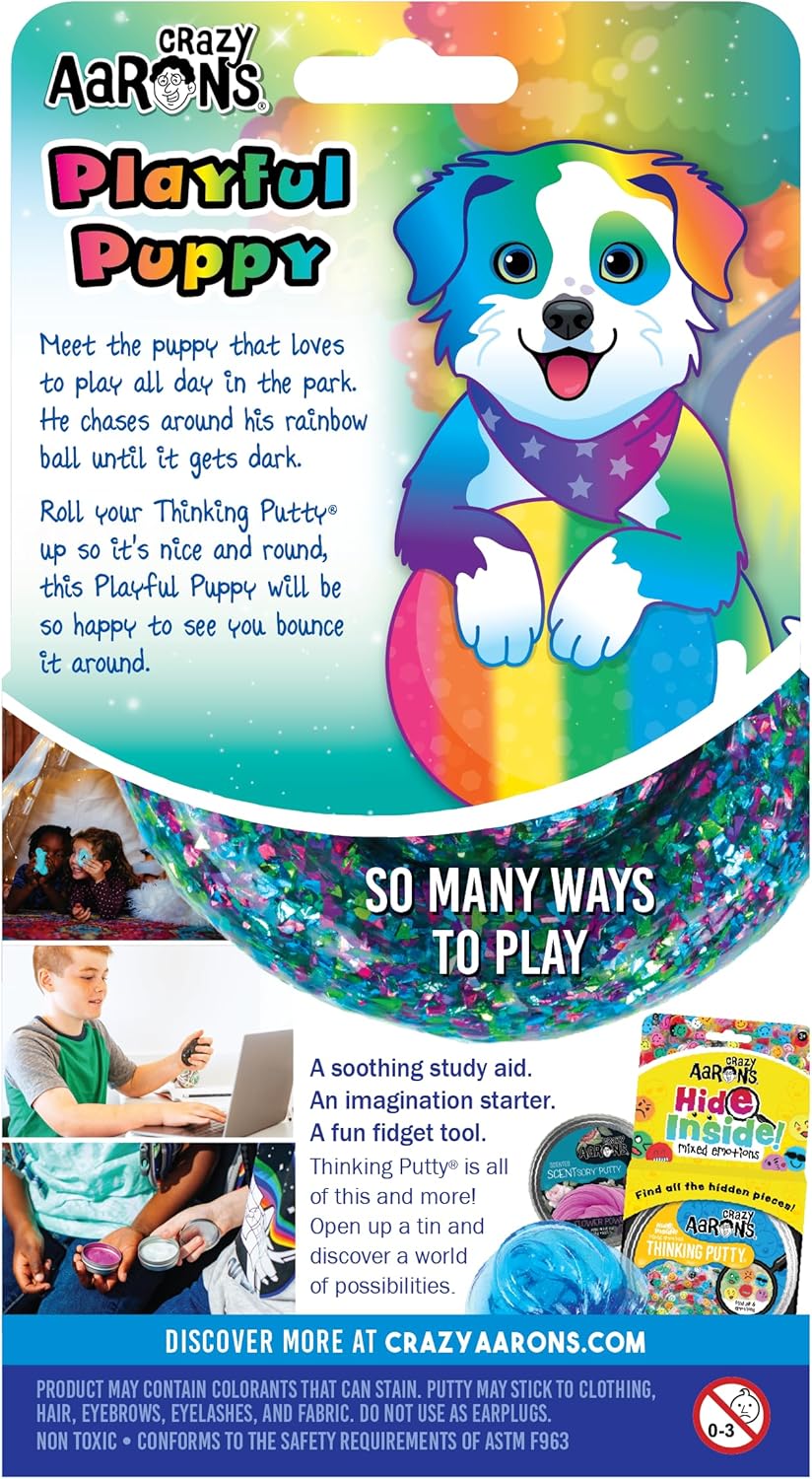 Crazy Aaron's Trendsetters Putty Pets Playful Puppy - UK Safe