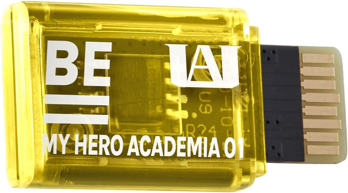 Bandai My Hero Academia Vital Bracelet BE Memory Card | Memory Card Compatible With Vital Bracelet BE Digital Watch | Raise 25 Characters From The My Hero Academia Anime And Manga | Great Anime Gift