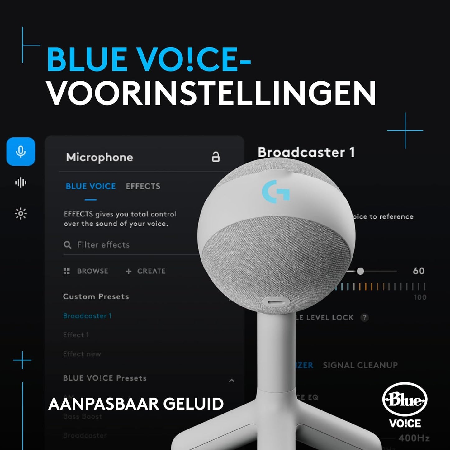 Logitech G Yeti Orb Microfono a Condensatore RGB per Gaming con LIGHTSYNC, Microfono USB per Streaming, Cardioide, Plug and Play USB per PC/Mac