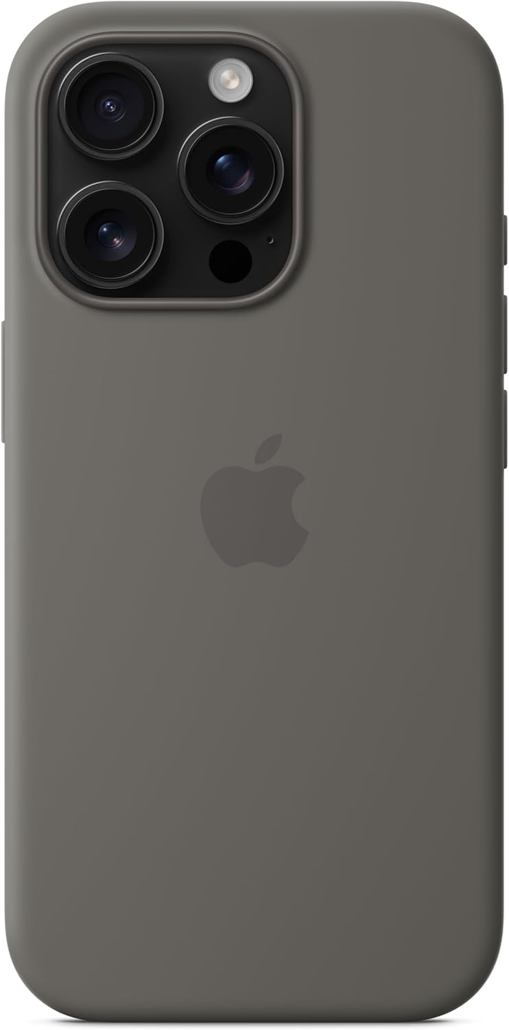 Apple - Back Cover For Mobile Phone - Magsafe Compatibility - Silicone - Stone Grey - For Iphone 16 Pro