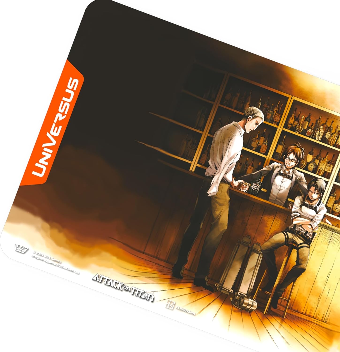 UniVersus: Attack on Titan: Origins of Power - Temporary Reprieve Playmat - 24 x 14 Neoprene Mat, Tabletop Card Game Accessory, UVS Games, Licensed