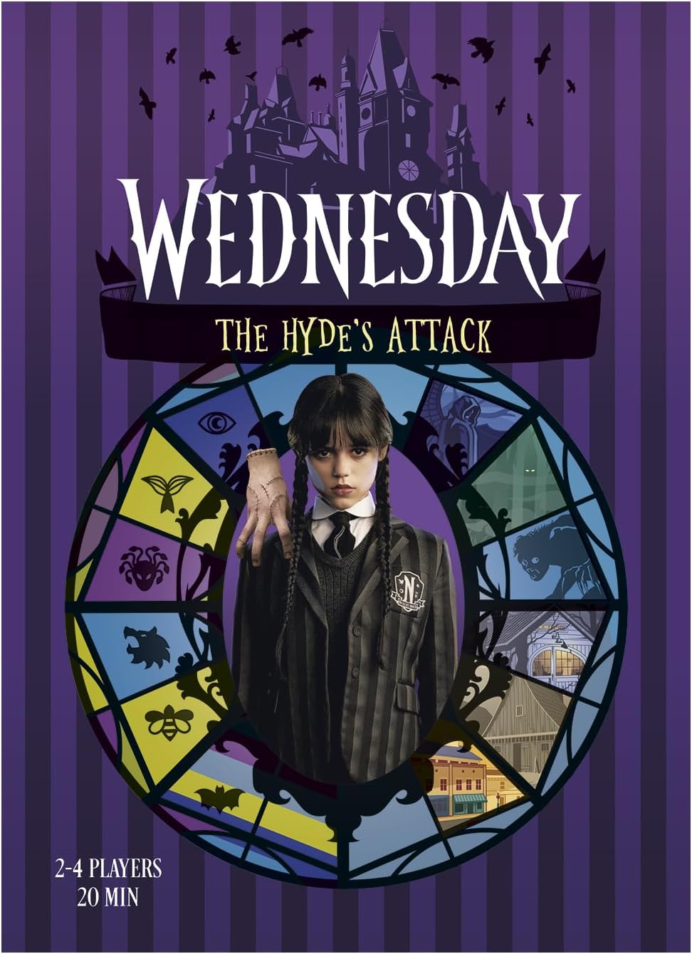 Mixlore | Wednesday - The Hyde's Attack | Cooperative Board Game | Ages 10+ | 2-4 Players | 20 Minutes Playing Time