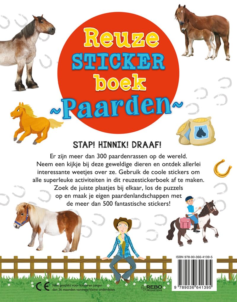 Rebo Publishers - Reuzestickerboek Paarden