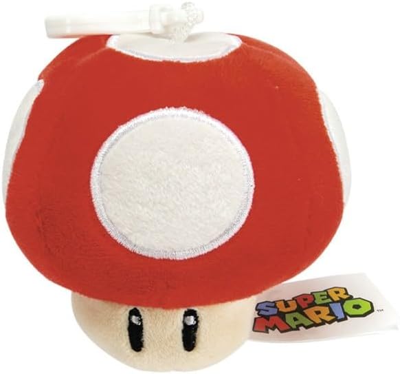 SUPER MARIO - Assortment of 12 Plushs Bag Clips -
