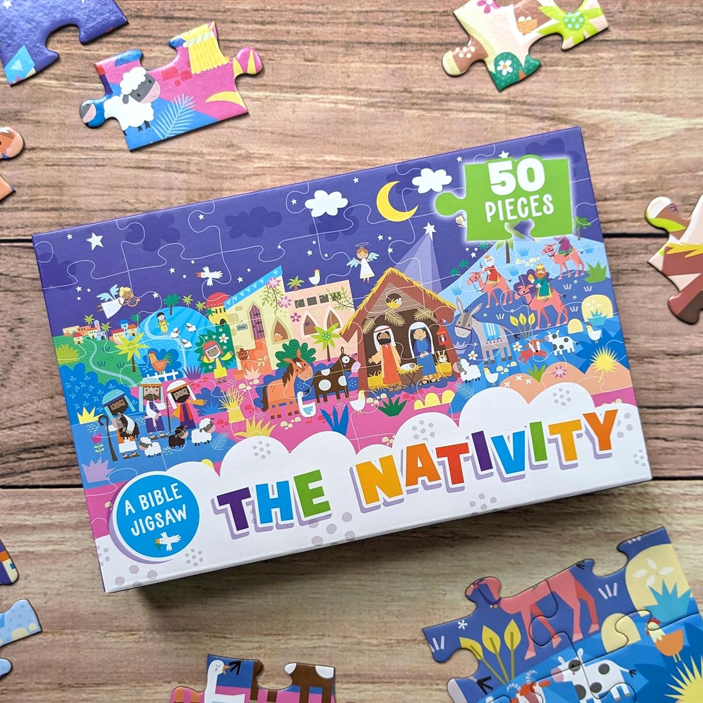 North Parade Publishing BIPZ03 The Nativity Bible Stories Jigsaw Puzzle, Multicoloured, Large