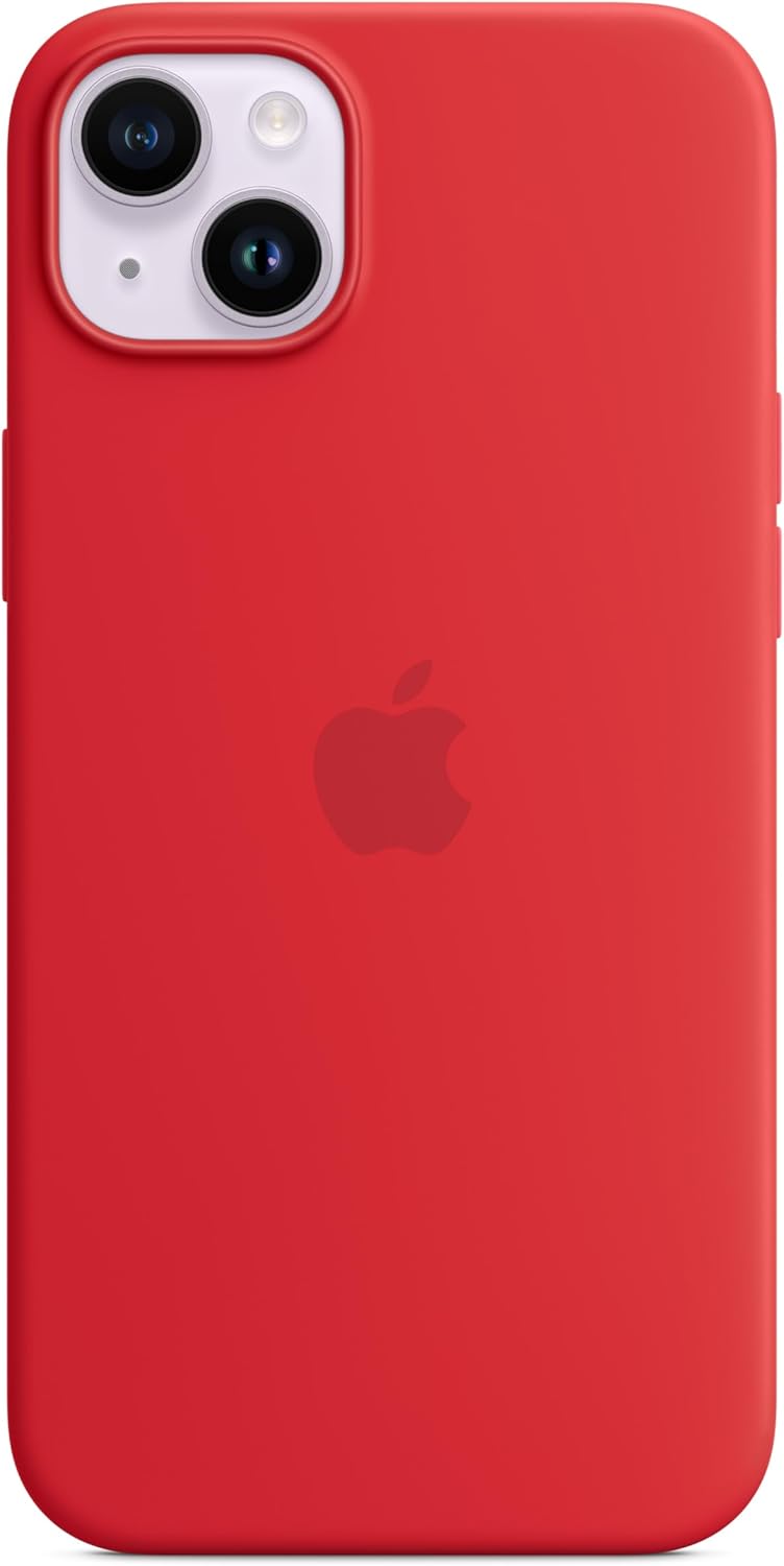 Apple - Back Cover For Mobile Phone - Magsafe Compatibility - Silicone - Red - For Iphone 14 Plus