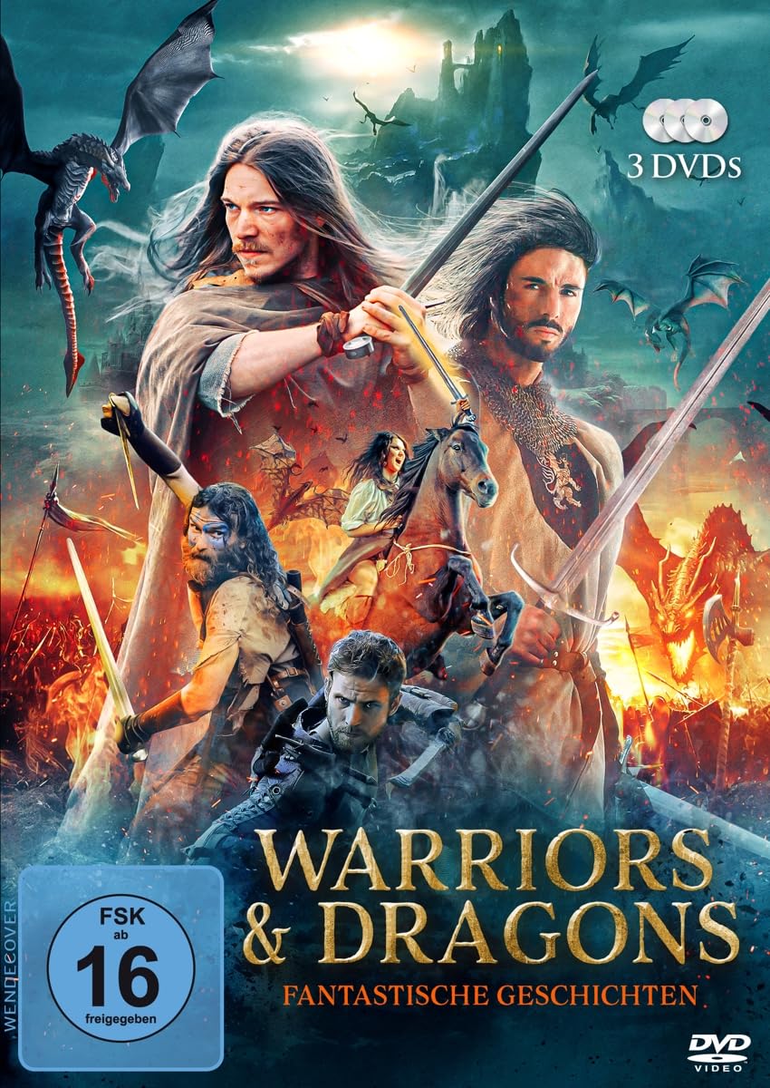 Warriors & Dragons - Fantastische Geschichten - (3 Filme) - - (Das siebte Schwert, Gaelic King - Die Rückkehr des Keltenkönigs, God of War - Krieg der Dämonen