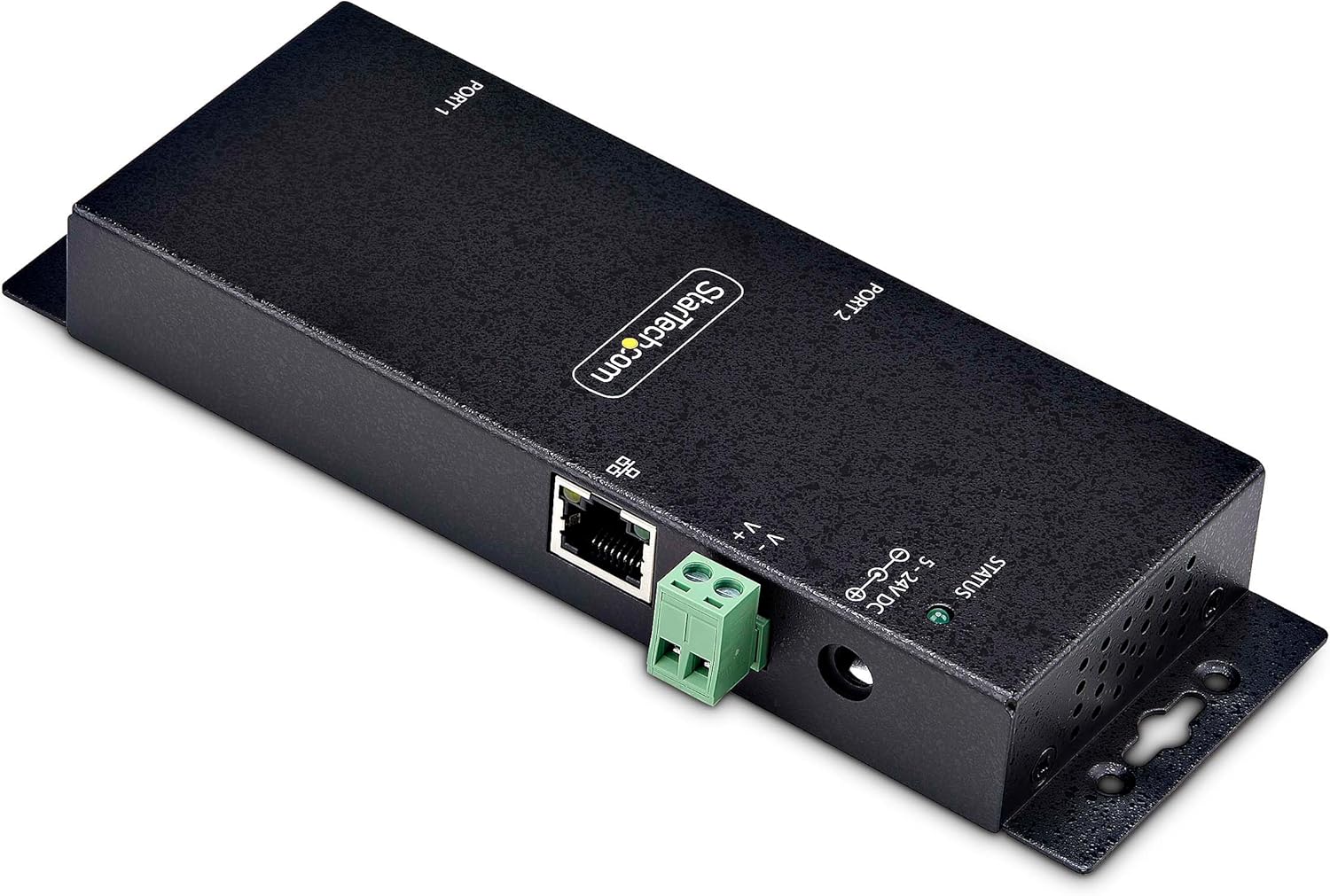 StarTech.com 2-Port Serial to Ethernet Adapter, IP Serial Device Server For Remote RS232 Devices, Wall/DIN Rail, LAN to DB9