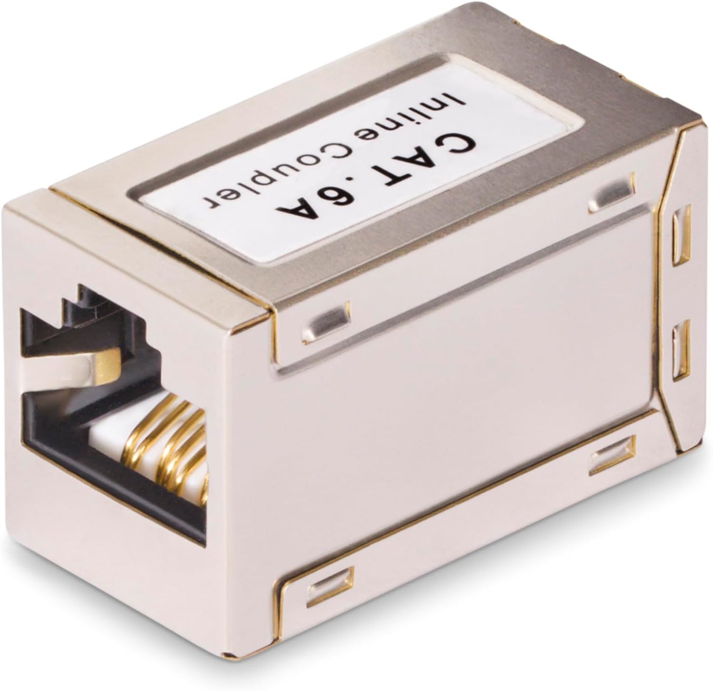StarTech.com Coupleur RJ45 Blindé, Coupleur en Ligne Cat6a, Coupleur RJ45 Femelle vers Femelle (F/F) Brochage T568B, Extension de Câble Ethernet Blindé