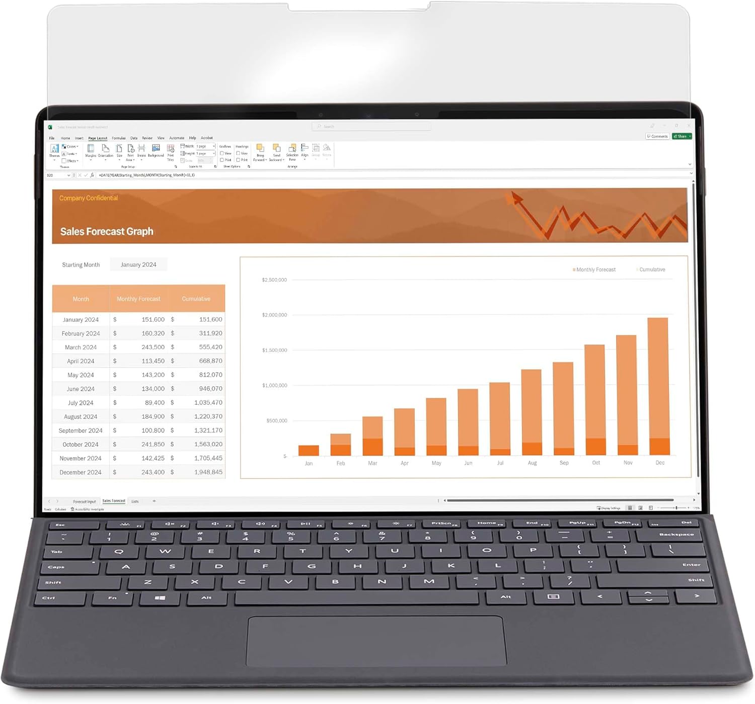 4-Way Surface Laptop Go Privacy Screen