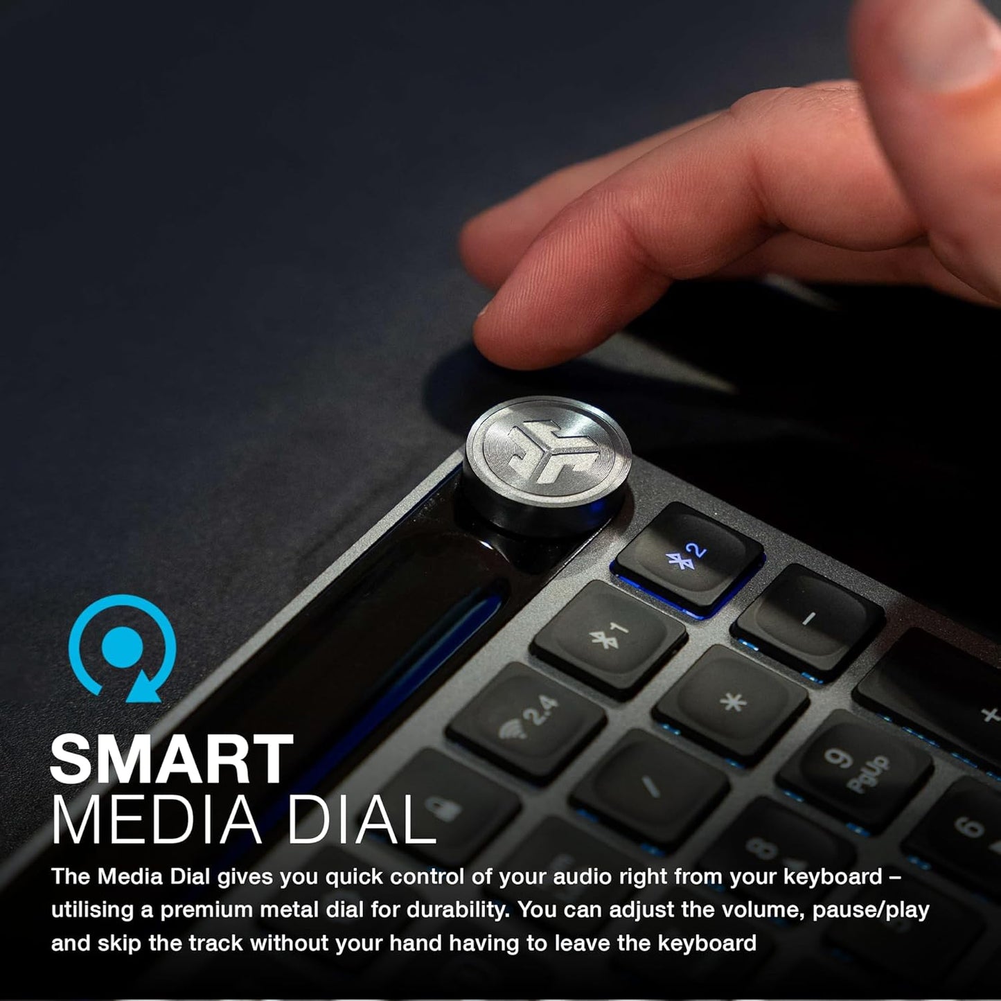 JLab Work Bundle Bluetooth & Wireless Keyboard and Mouse Set - Multi Device for PC, Laptop & iPad - Bluetooth Keyboard & Mice or 2.4G USB Option, Also for Apple/Windows/Computer/Tablet/Mac Devices