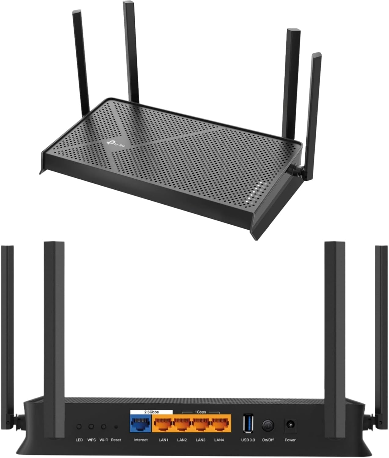 TP-Link Archer BE230 Router WiFi 7 BE3600Mbps, WiFi Router, 2.5G Ports, USB 3.0 Port, Maximized Coverage, VPN Router, Internet Booster Routers, WiFi Booster, HomeShield Security, Easy Setup,EasyMesh