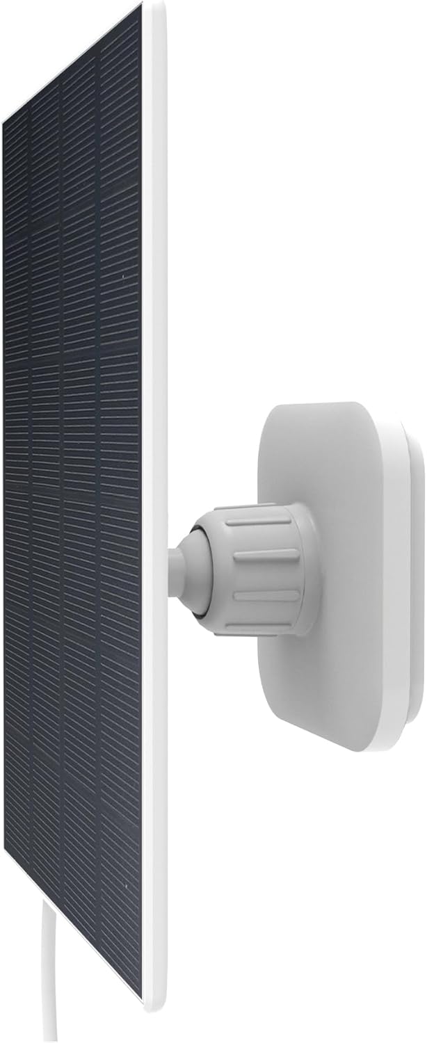 Yale - Solar Panel Charger - Outdoor Usage - Up to 3W Power in Direct Sunlight - Easy Installation - 2m Cable - USB-C Connector - Accessory Compatible with Yale Smart Outdoor Camera