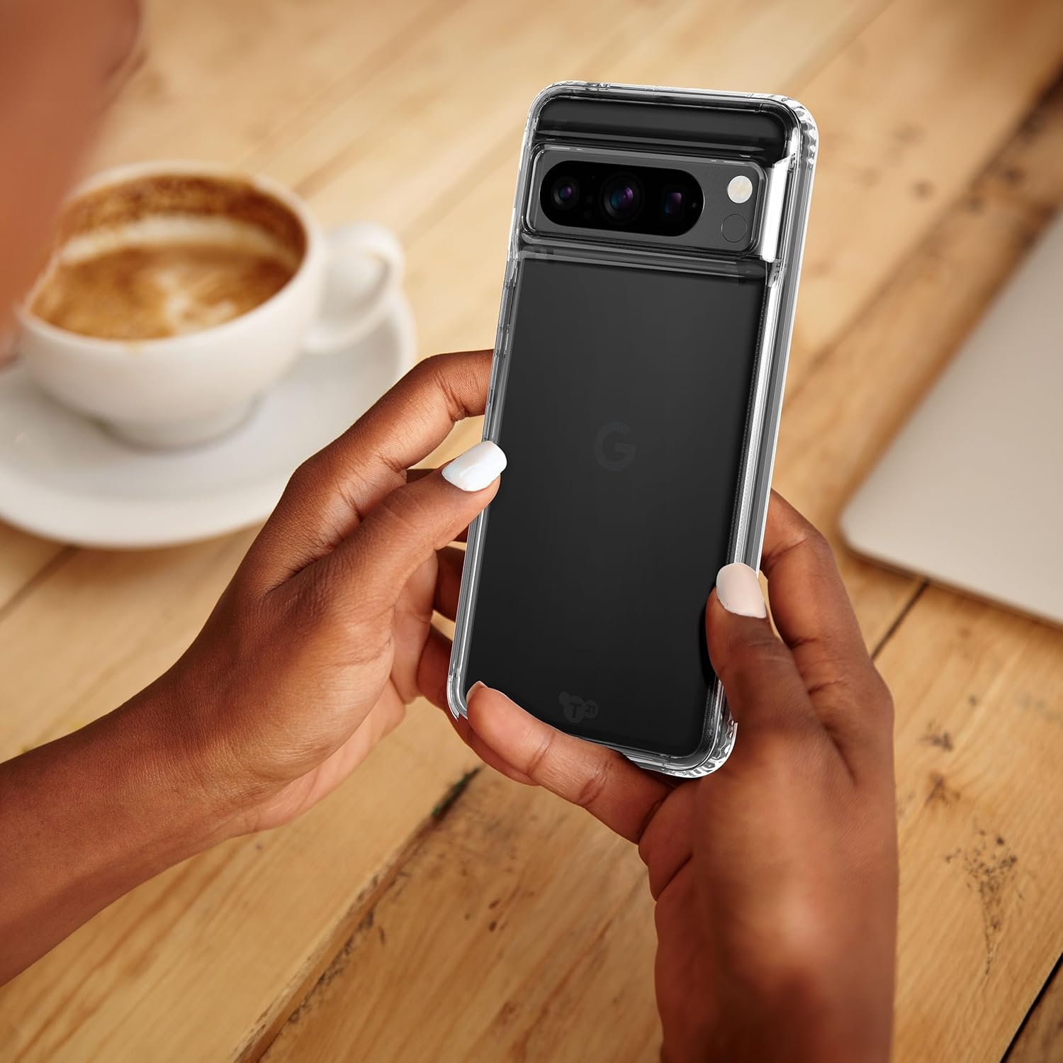 tech21 Evo Clear case for Google Pixel 8 Pro - Impact Protection Case - Slim Fit - Transparent