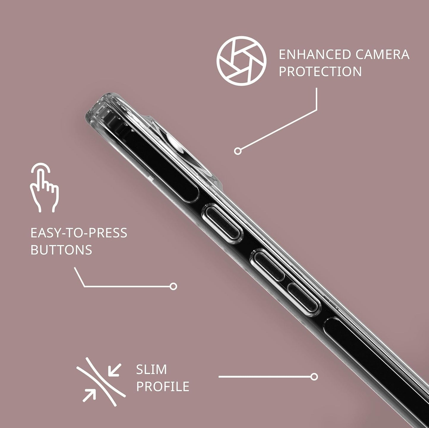 Tech21 EvoClear Hoesje voor Goole Pixel 9/9 Pro - slagbescherming - valbescherming - anti-vergeling - transparant hoesje