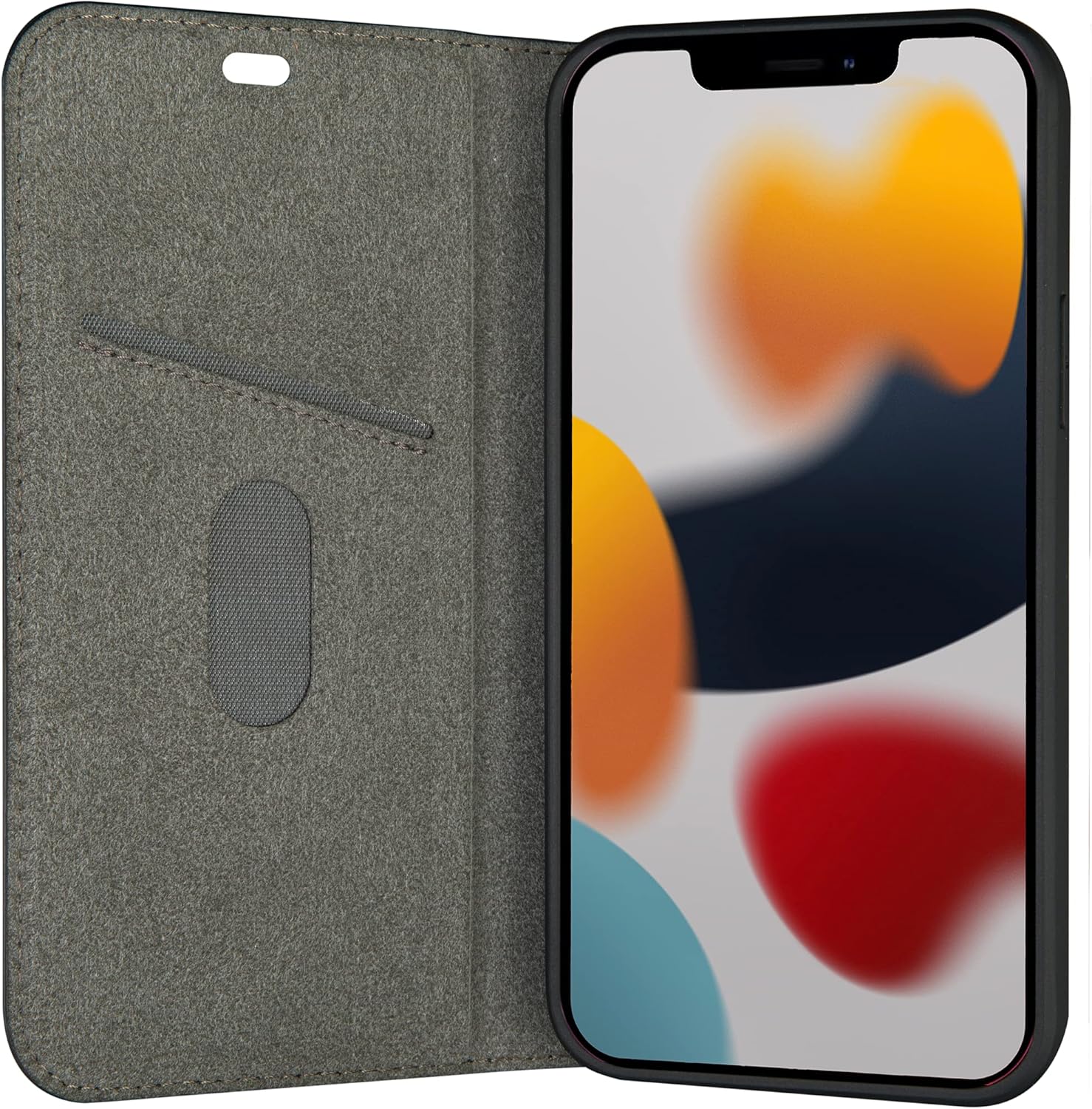 dbramante1928 - Oslo - Vegan Leather Cover compatible with iPhone 13 - Made from recycled vegan leather - Credit card pocket with space for up to 3 cards - Black