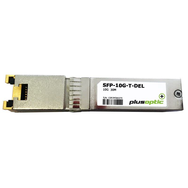 Plusoptic SFP-10G-T-DEL Copper 10000Mbit/s SFP+ Network Transmitter Module (Copper, 10000Mbps, SFP+, 30m, Metallic, CE, FC, ISO9001