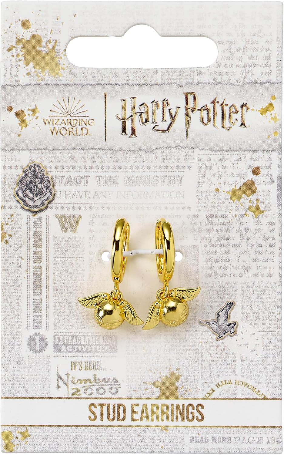 Harry Potter Vif D'or Femme Boucles d'oreilles
