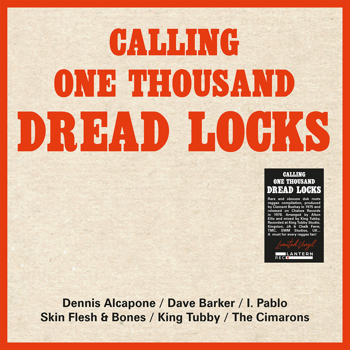 Calling one thousand dread locks