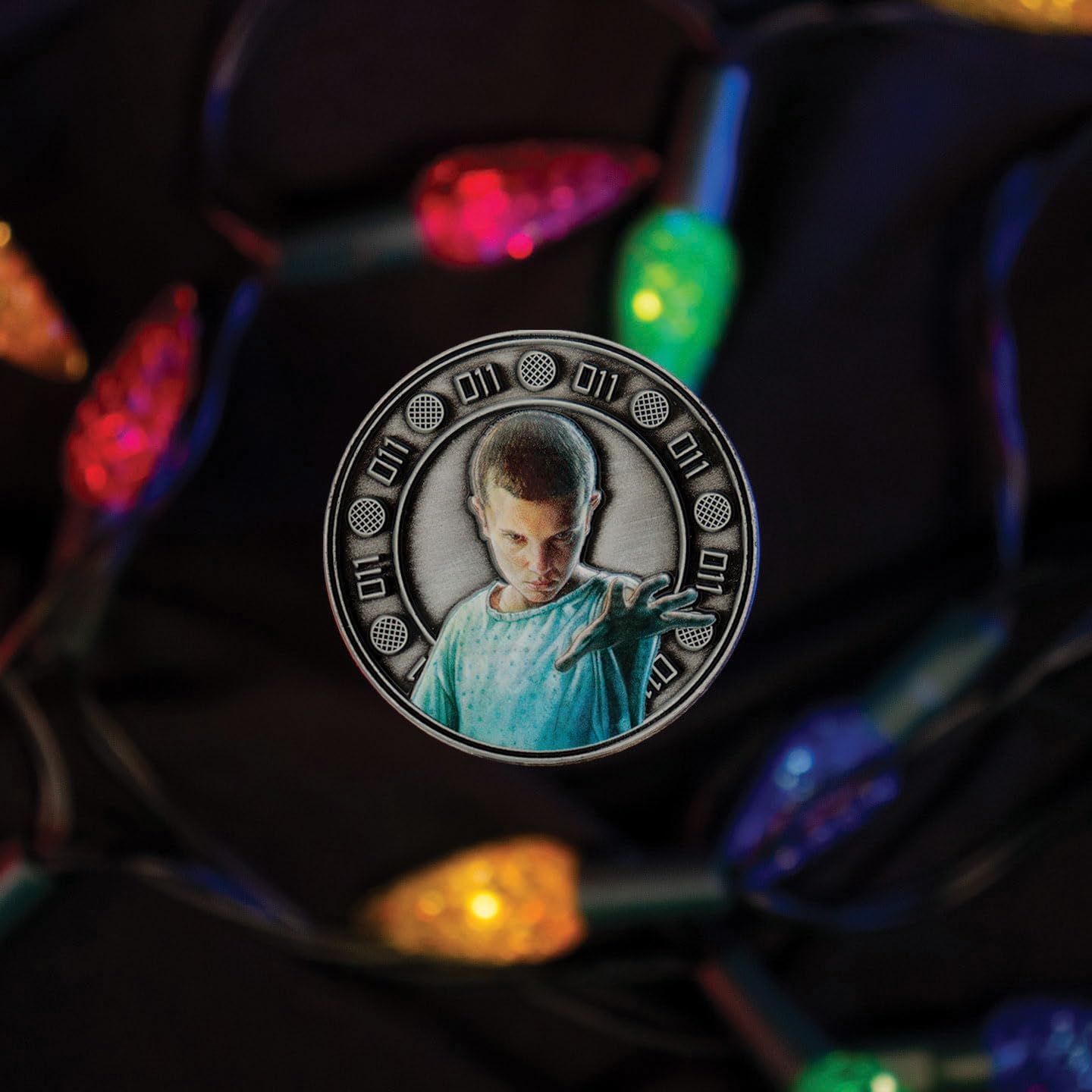 FaNaTtik Stranger Things Eleven and Hopper Collectible Coin
