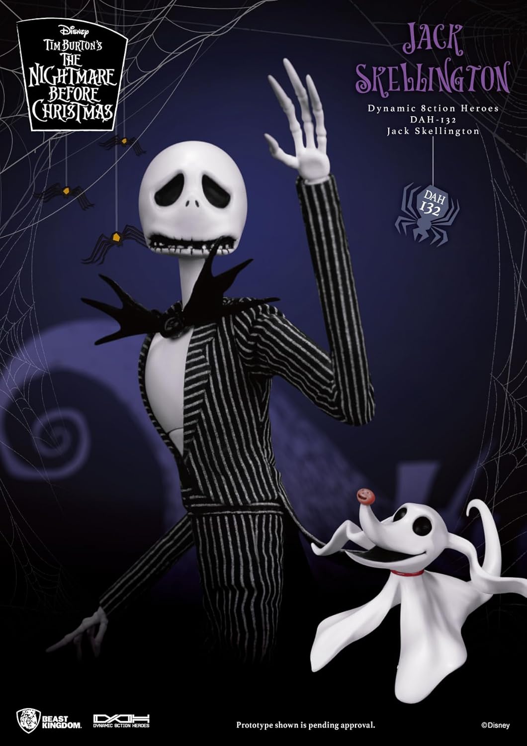Beast Kingdom The Nightmare Before Christmas: Jack Skellington DAH-132 Dynamic 8-ction Heroes Action Figure