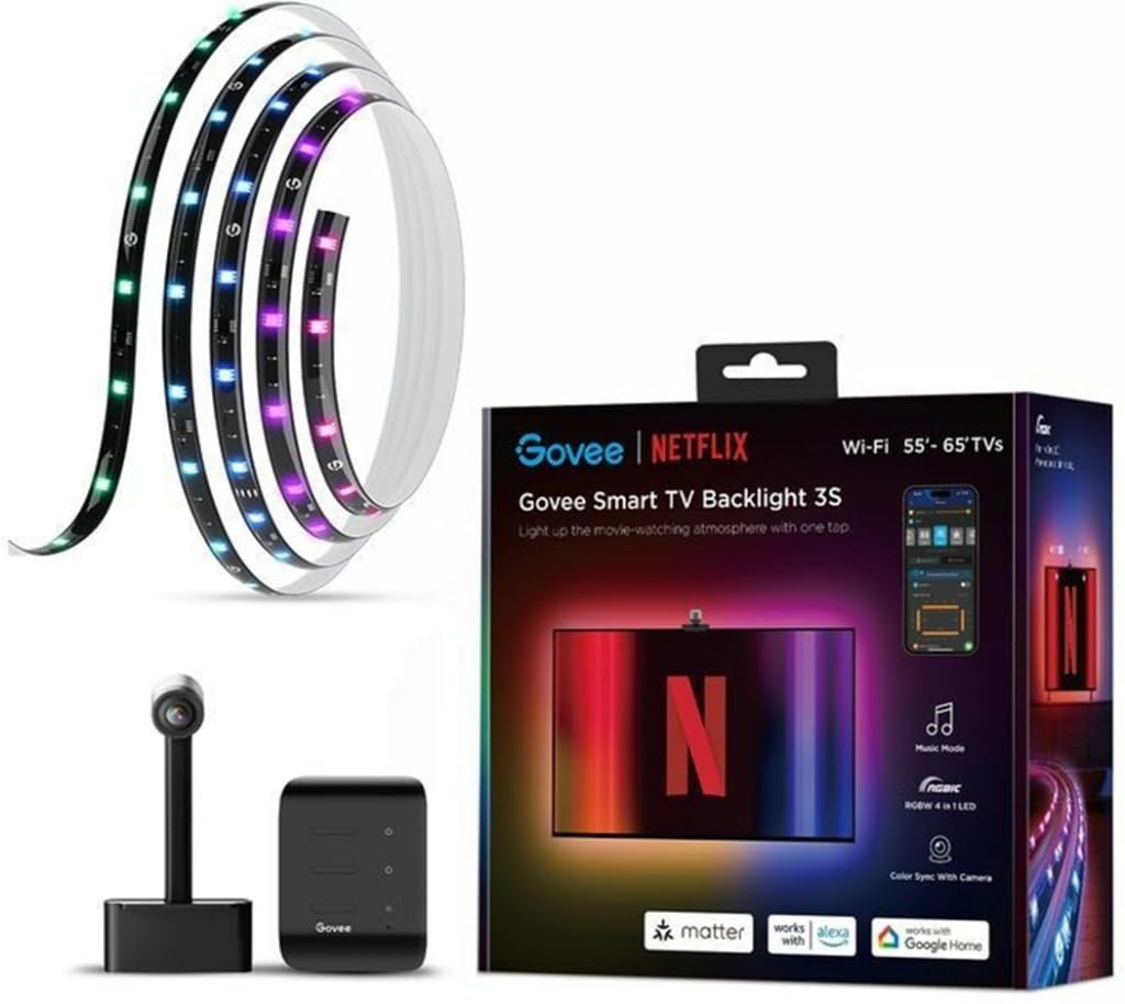 Govee - Tv Backlight 3 Lite (55û65 Inch) - Netflix Edition û Elevate Your Viewing Experience
