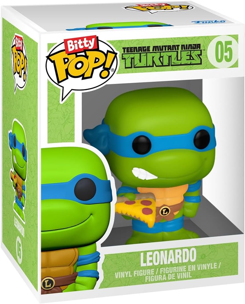 Funko - Figurine TMNT Tortues Ninja - Ride Leonardo Van Bitty Pop 6cm - 0889698836265
