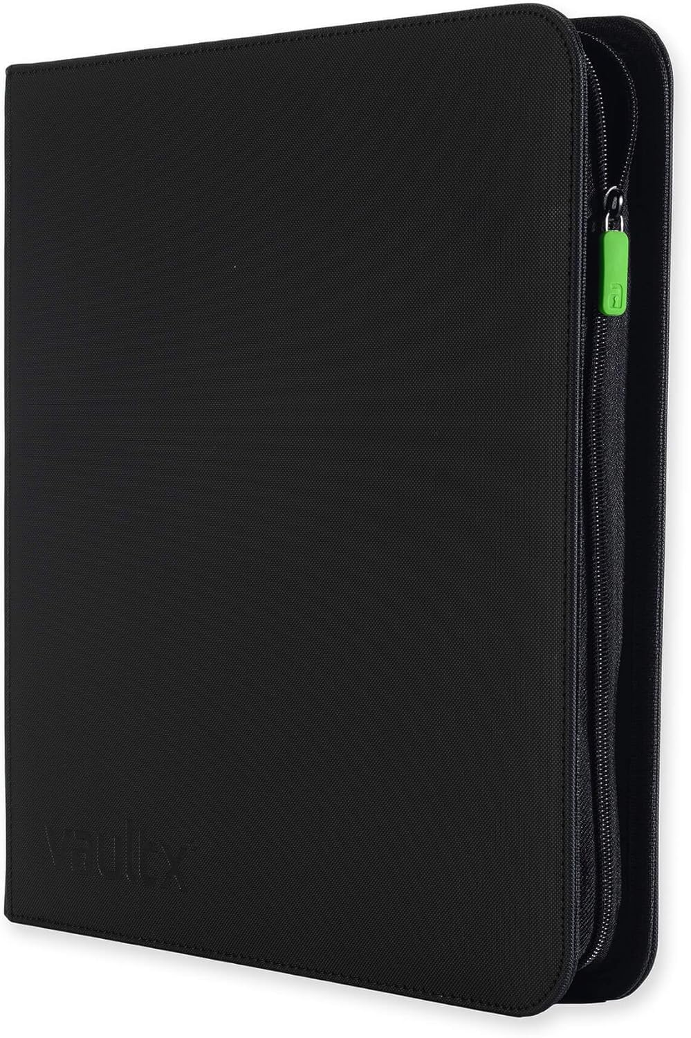 Vault X Premium Exo-Tec XL Zip Binder - 12 Pocket XL Trading Card Album Folder - 624 Side Loading Pocket Binder for TCG (Black)