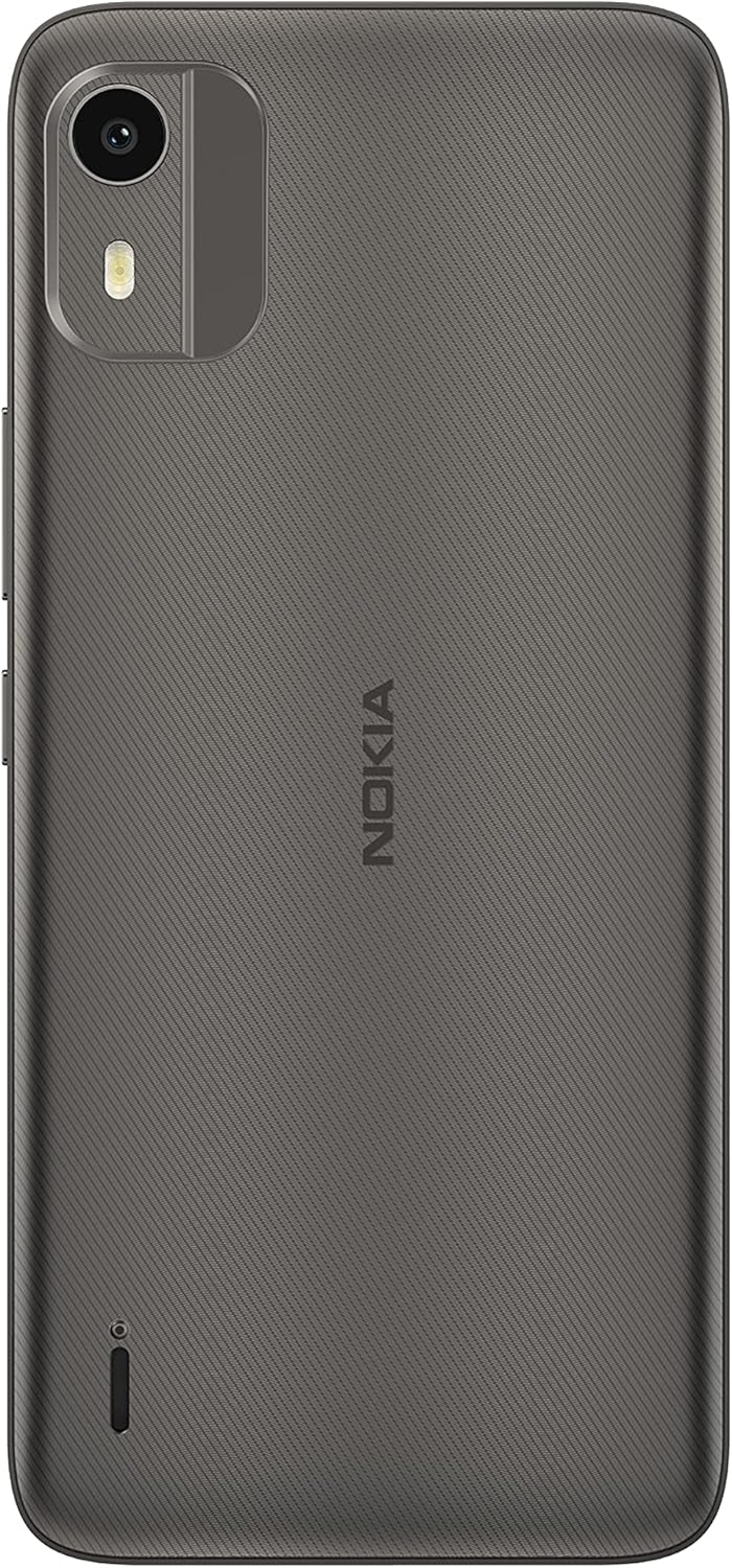 Nokia C12 6.3” HD+ Dual SIM Smartphone, Android 12 (Go edition), Octa-core 2GB RAM/64GB ROM, 8MP Rear /5MP Front Cameras, Night & Portrait modes, IP52 Rating, 3000mAh Battery - Charcoal