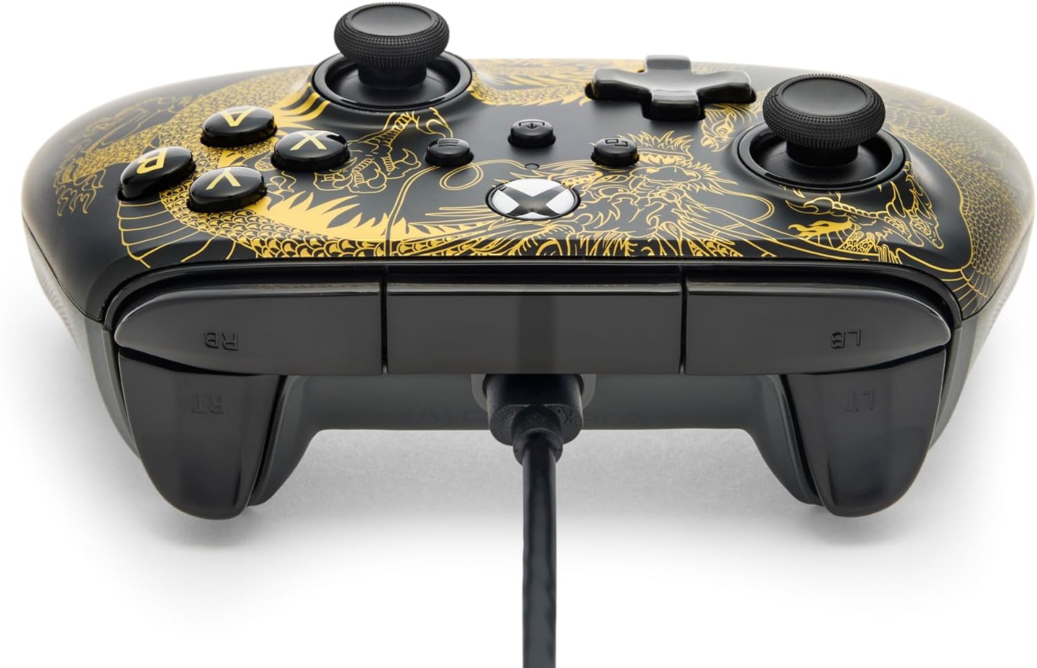 PowerA Advantage controller met kabel voor de Xbox Series X|S - Draak en feniks, gamepad, bedrade videogamecontroller, gamecontroller, Xbox Series X|S