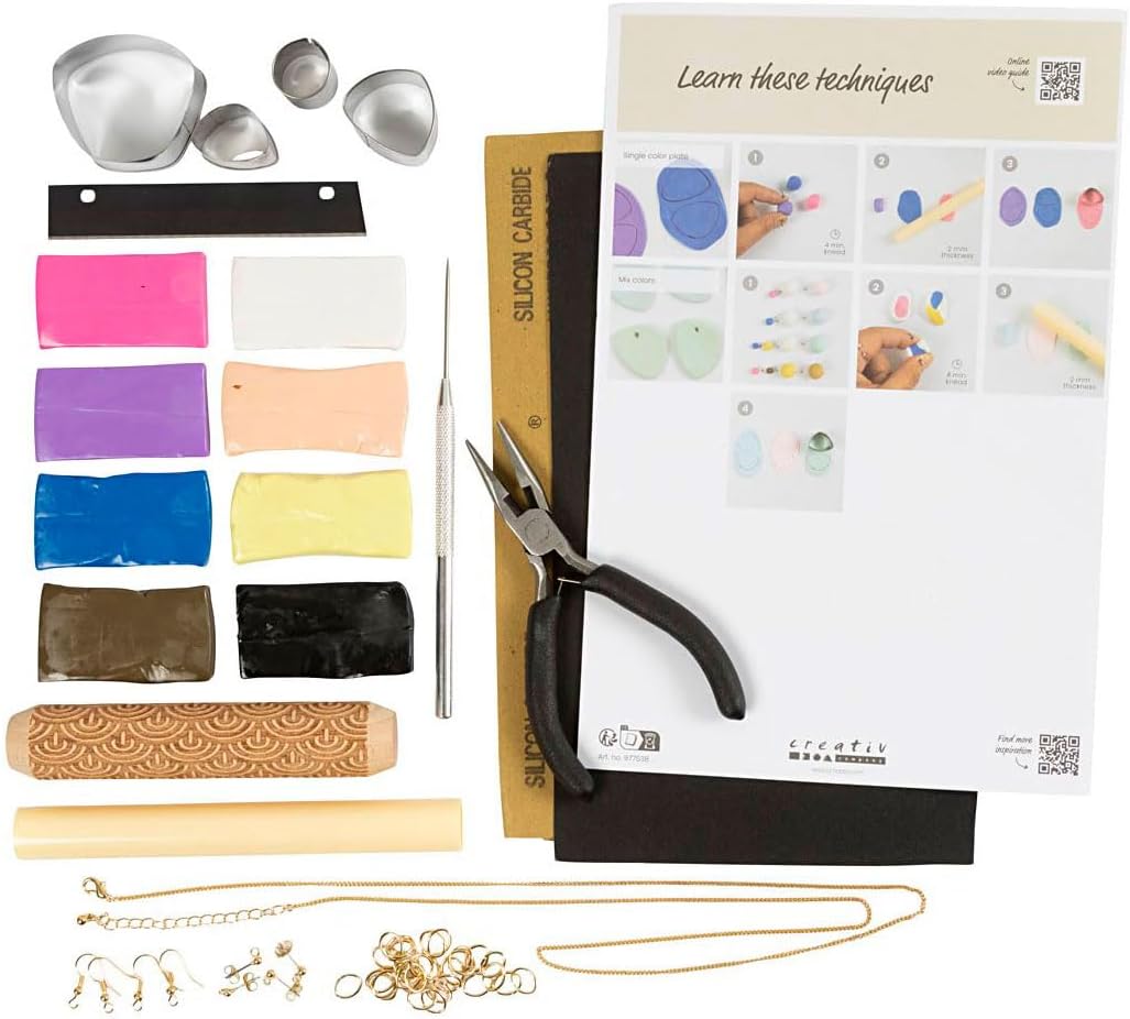 Starter Craft Kit Jewellery Clay, Jewellery, 1 Pack