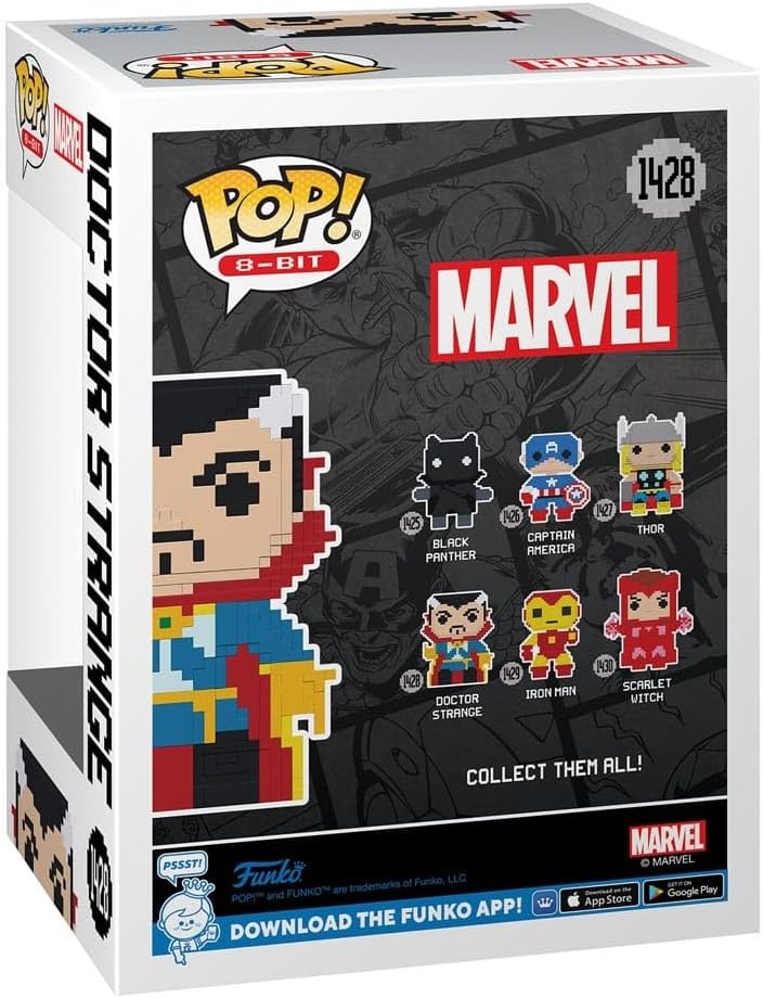 Funko Pop! Marvel: 8-Bit - Dr. Doctor Strange - Marvel Comics - Collectible Vinyl Figure - Gift Idea - Official Products - Toys for Children and Adults - Comic Books Fans