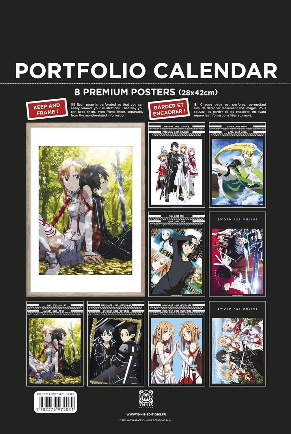 Calendriers Portfolio 2025 Sword Art Online (2025