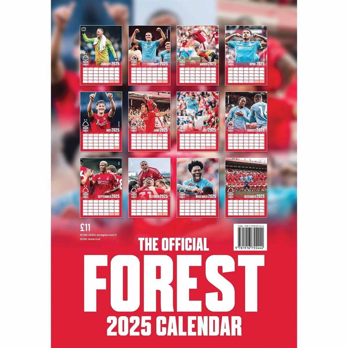 The Official Nottingham Forest FC Calendar 2025