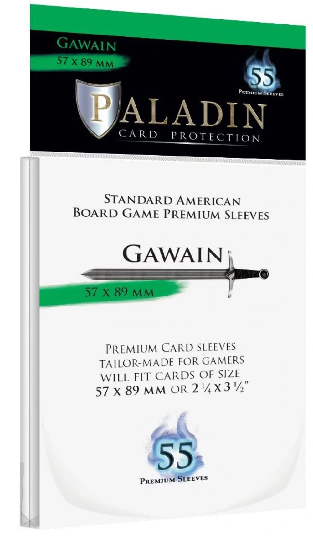 55 X Paladin Card Sleeves: Gawain (57Mm X 89Mm)