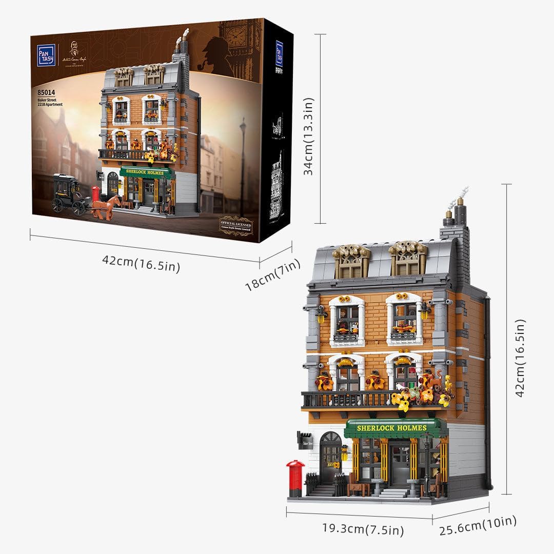 Pantasy Set Construction Figurine Sherlock Holmes, The Residence 221B (85014)