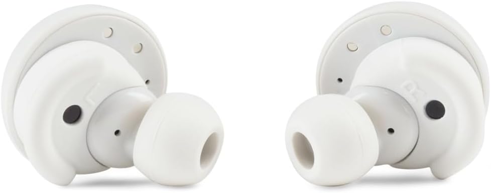 Denon PerL True Wireless Earbuds, Personalised Sound Profile, Noise Cancelling Earbuds, Water Resistant Earphones, with Built in Microphones and Long Battery Life - White