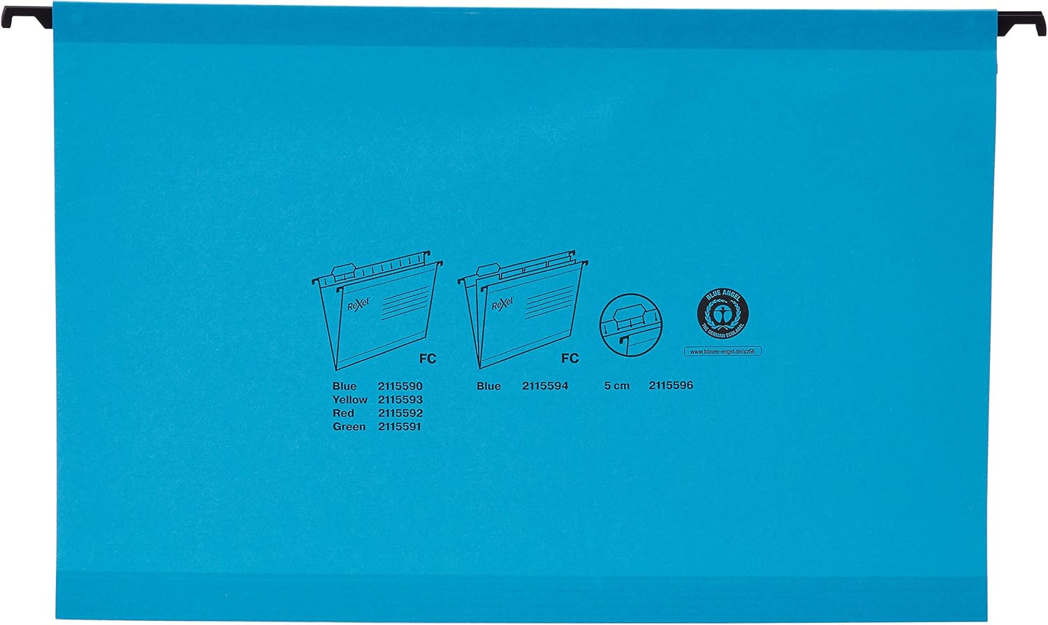 Rexel Classic 2115590 - Carpetas colgantes (tamaño folio, 25 unidades), color
