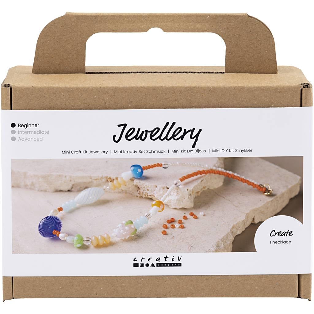 Creativ Mini Bastelset Schmuck, bunt, klobige Halskette, 1 Packung