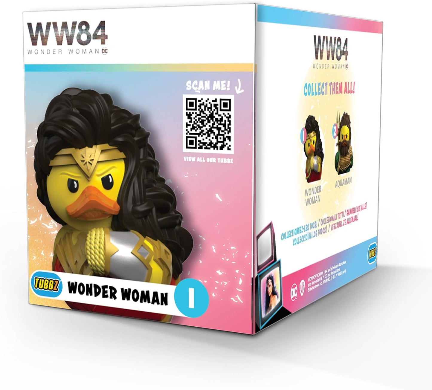 TUBBZ Boxed Edition Wonder Woman Collectible Vinyl Rubber Duck Figure - Official DC Comics Merchandise - Comics, TV, Movies & Video Games