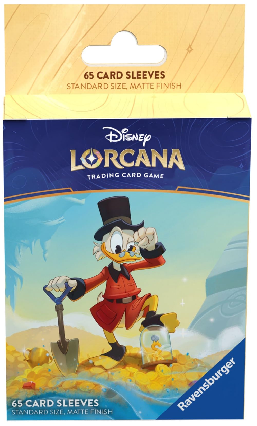 Ravensburger Disney Lorcana Trading Game for Adults and Kids Age 8 Years Up - 65 Scrooge McDuck Card Sleeves - Set 3: Into The Inklands - TCG Accessories