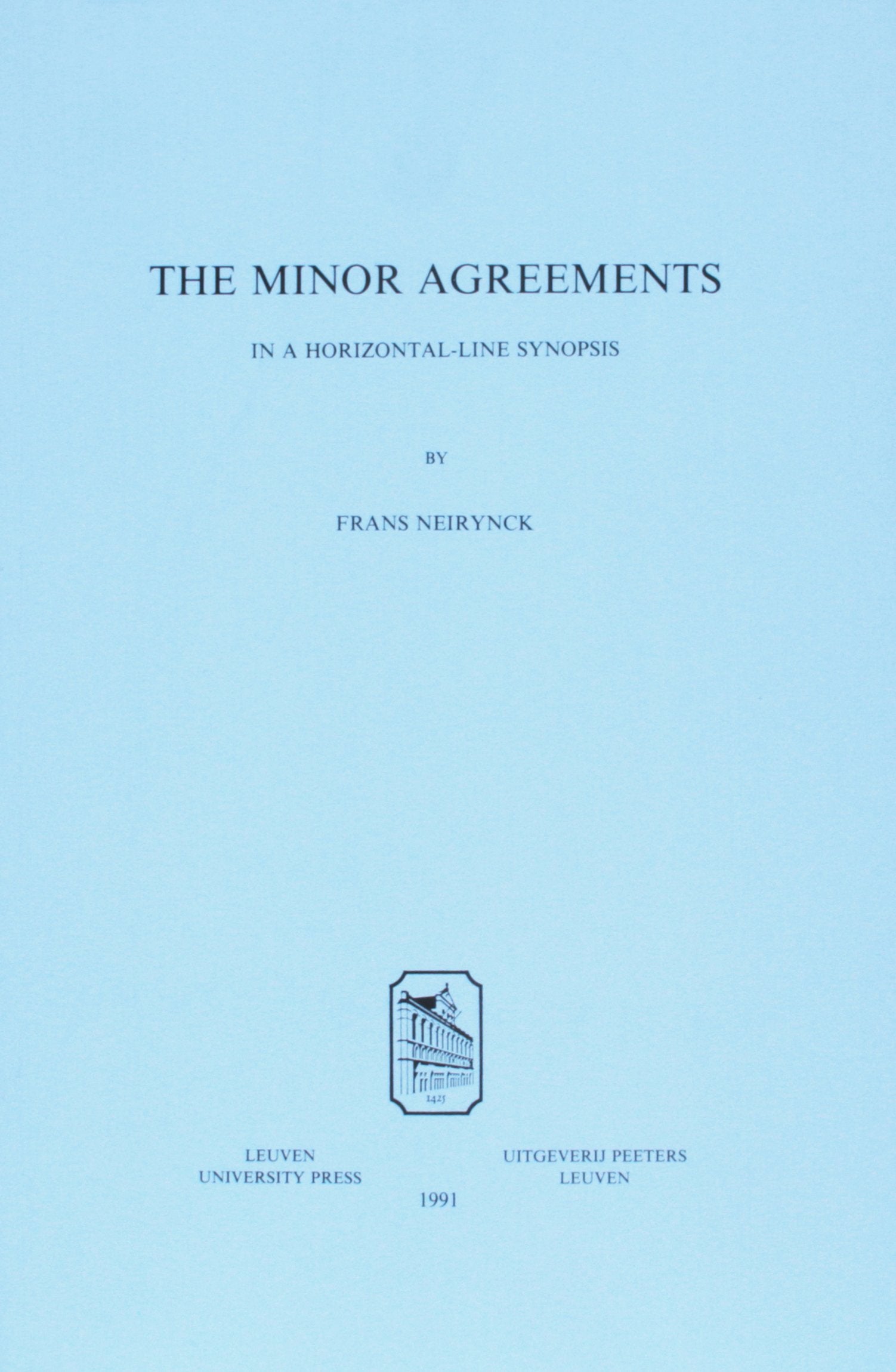 The Minor Agreements in a Horizontal-Line Synopsis