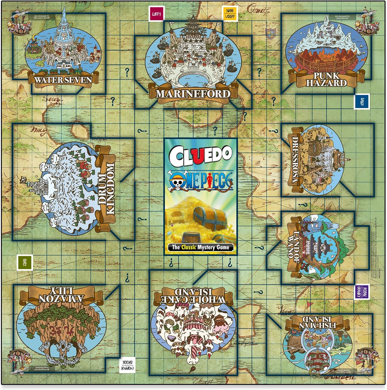 Winning Moves Soziales Detektivspiel Cluedo One Piece Englische Version, WM03398-EN3-6