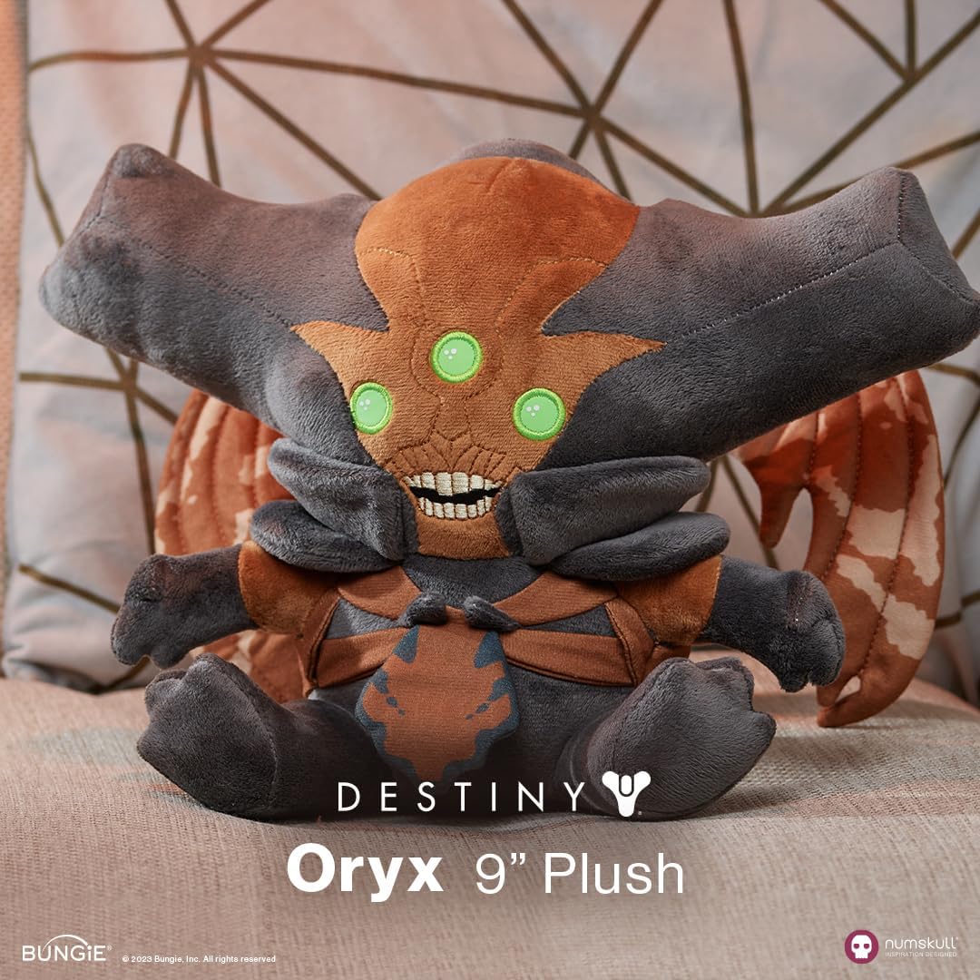 Numskull Peluche ufficiale di Destiny 2 Oryx, riproduzione morbida, prodotto ufficiale Destiny 2, videogiochi di fantascienza e peluche per PC