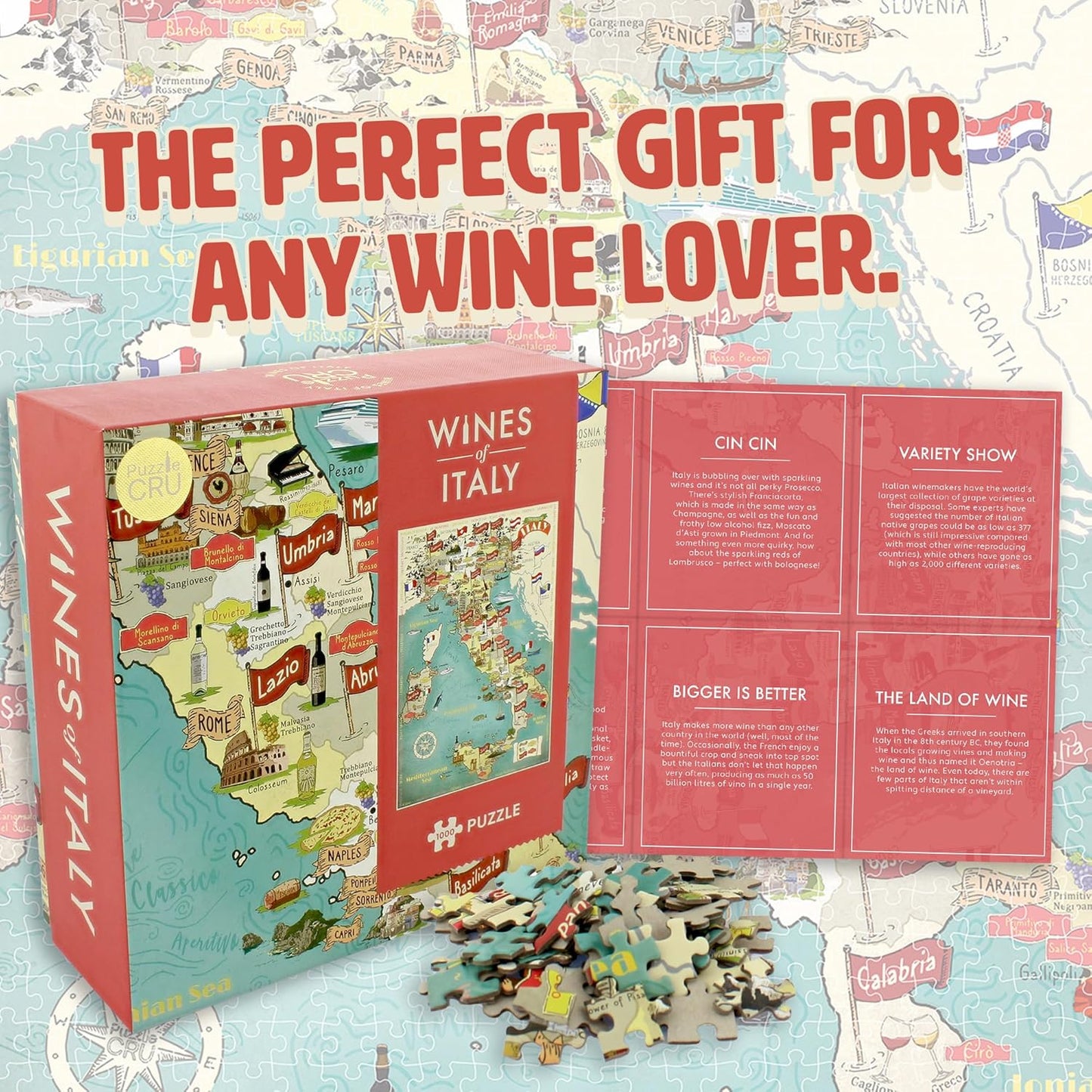 Ginger Fox- Jigsaw Puzzle Wine, Multicolore, Taglia unica, 0112.3316.71.ITA.OSZ
